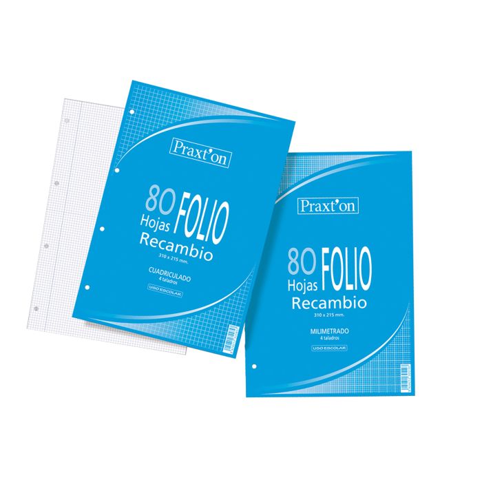 Recambio bloc PRAXTON 4 taladros folio 60G 80H 4X4