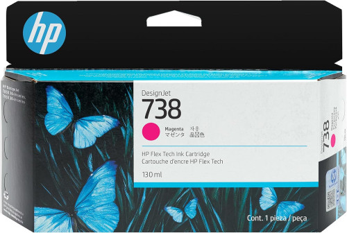 Hp designjet 738 cartucho magenta 130ML