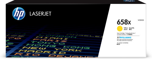 HP cartucho de tóner original laserjet 658X amarillo de alta capacidad
