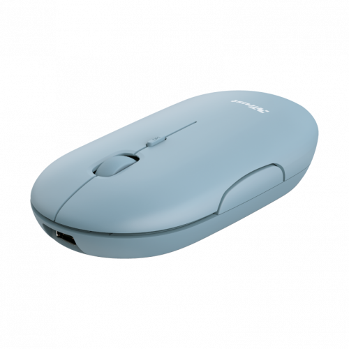 TRUST puck ratón ambidextro rf inalámbrica + bluetooth 1600 dpi