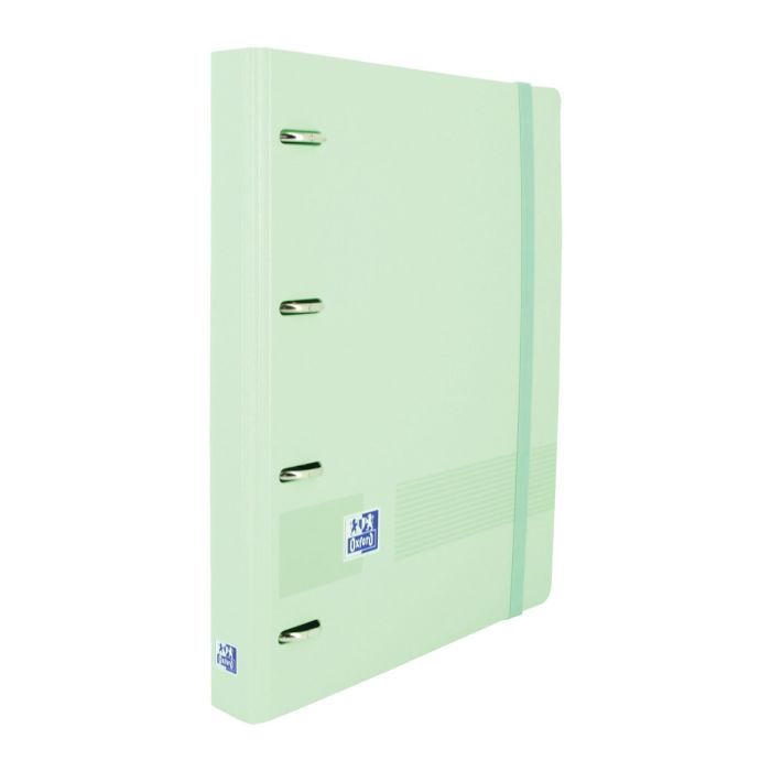 Carpebloc OXFORD 4 anillas 35MM polipropileno 360º live&go foam con goma A4+ 90G 100H ice mint