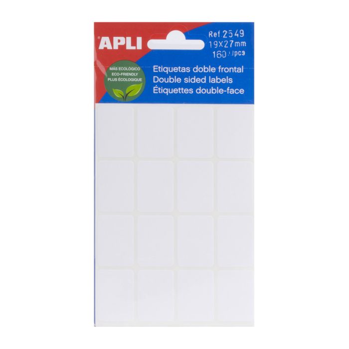 Etiqueta adhesiva APLI sobre 19X27 2549