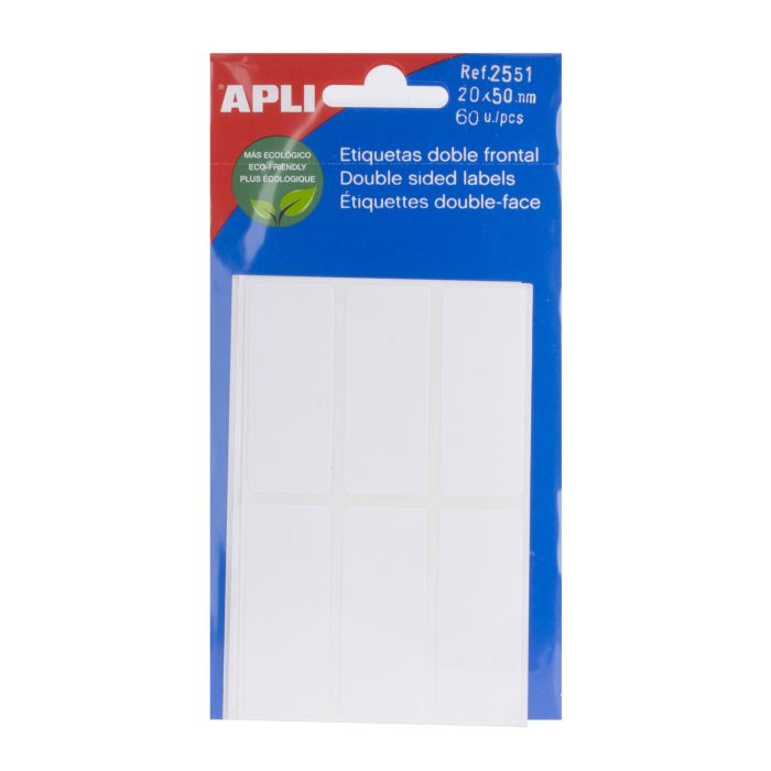 Etiqueta adhesiva APLI sobre 20X50 2551