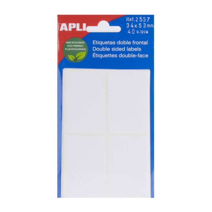 Etiqueta adhesiva APLI sobre 34X53 2557