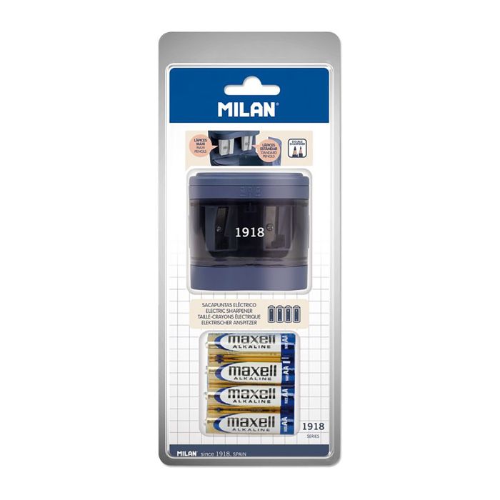 Afilalapiz electrico milan 2 usos sharp azul