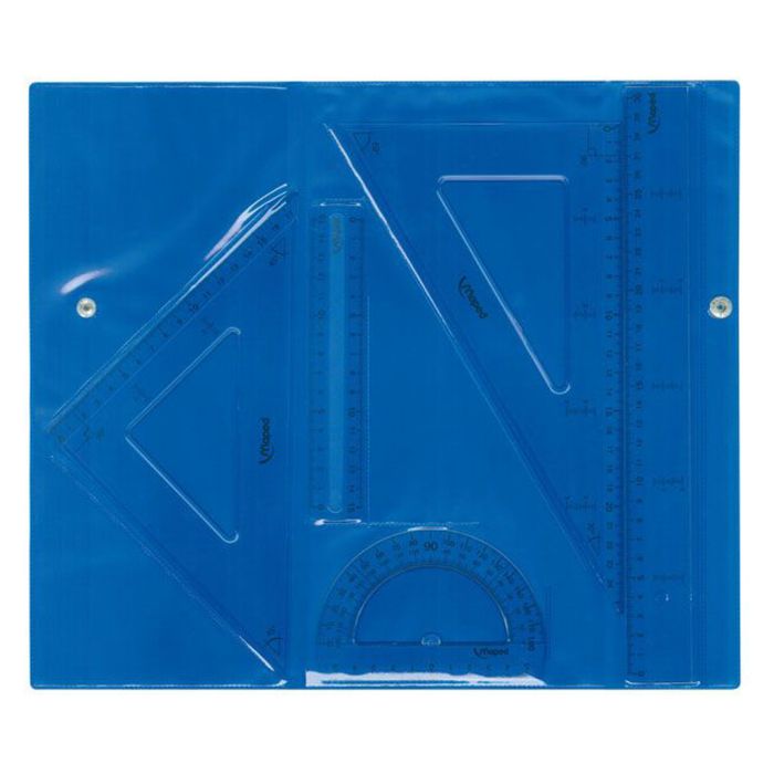 Juego reglas MAPED 897112 5 piezas broche 30CM
