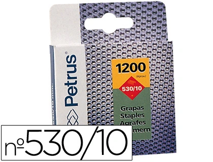 Grapas PETRUS 10 mm 530/10 5000 unidades