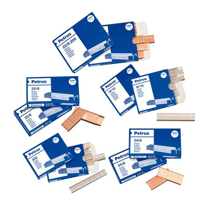 Grapas PETRUS 12 mm 530/12 1200 unidades