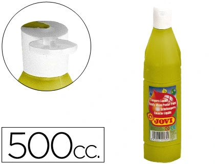 Pintura tempera JOVI 500 ml ml plata