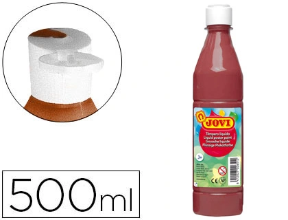 Pintura tempera JOVI 500 ml ml marron