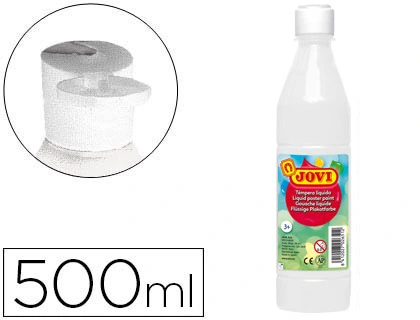 Pintura tempera JOVI 500 ml ml blanco