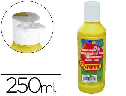 Pintura tempera JOVI 250 ml ml amarillo