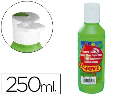 Pintura tempera JOVI 250 ml ml verde medio