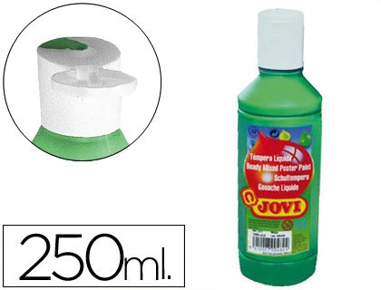 Pintura tempera JOVI 250 ml ml verde oscuro