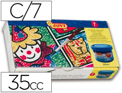 Pintura tempera JOVI 35 ml ml 7 colores