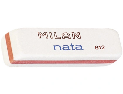 Goma de borrar MILAN 3 colores nata trapezoidal