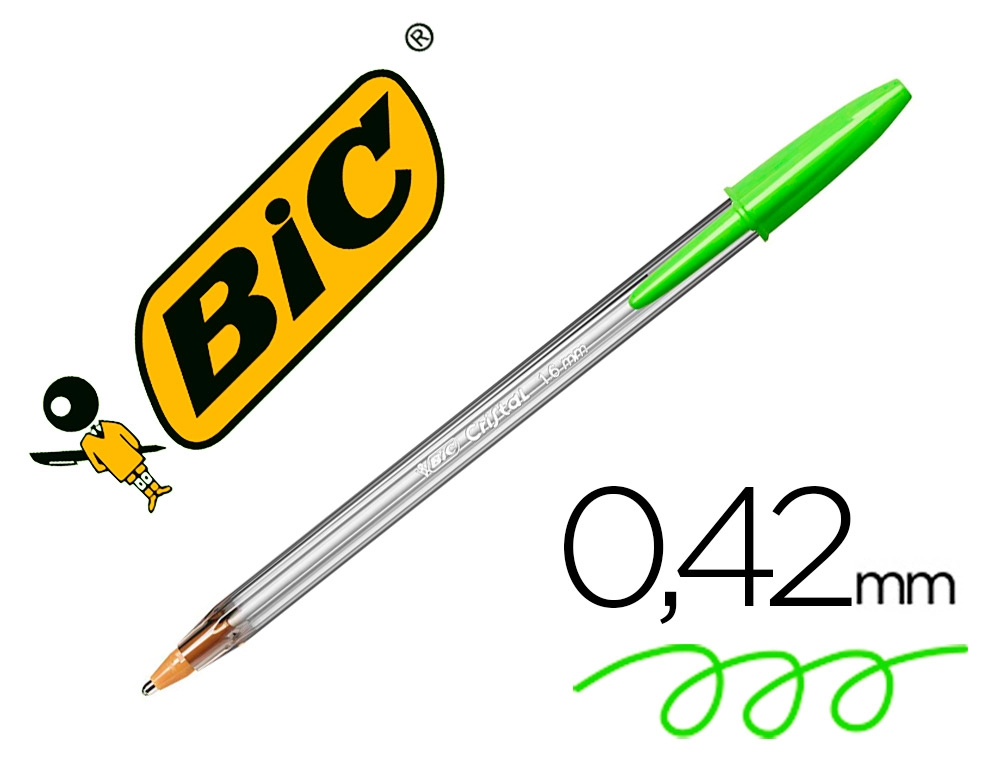 Boligrafo BIC fun 1,6 mm verde