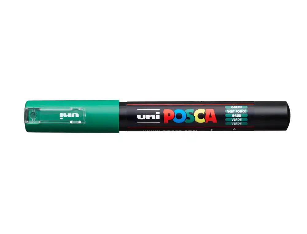 Rotulador uni POSCA 0,7 mm pc-1M verde