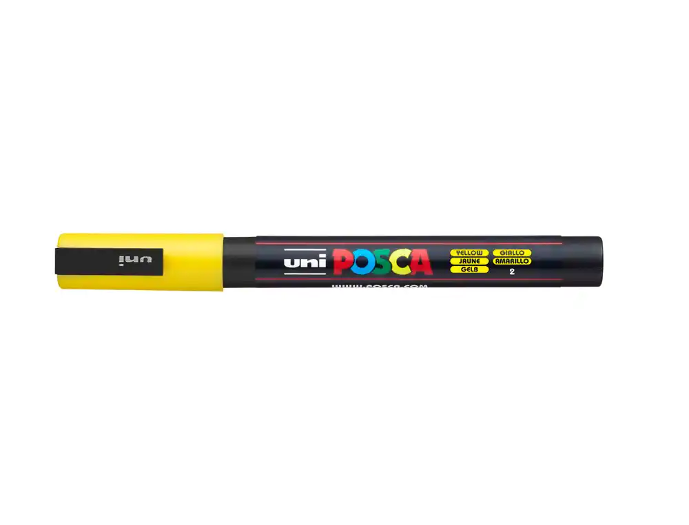 Rotulador uni POSCA pc-3M amarillo