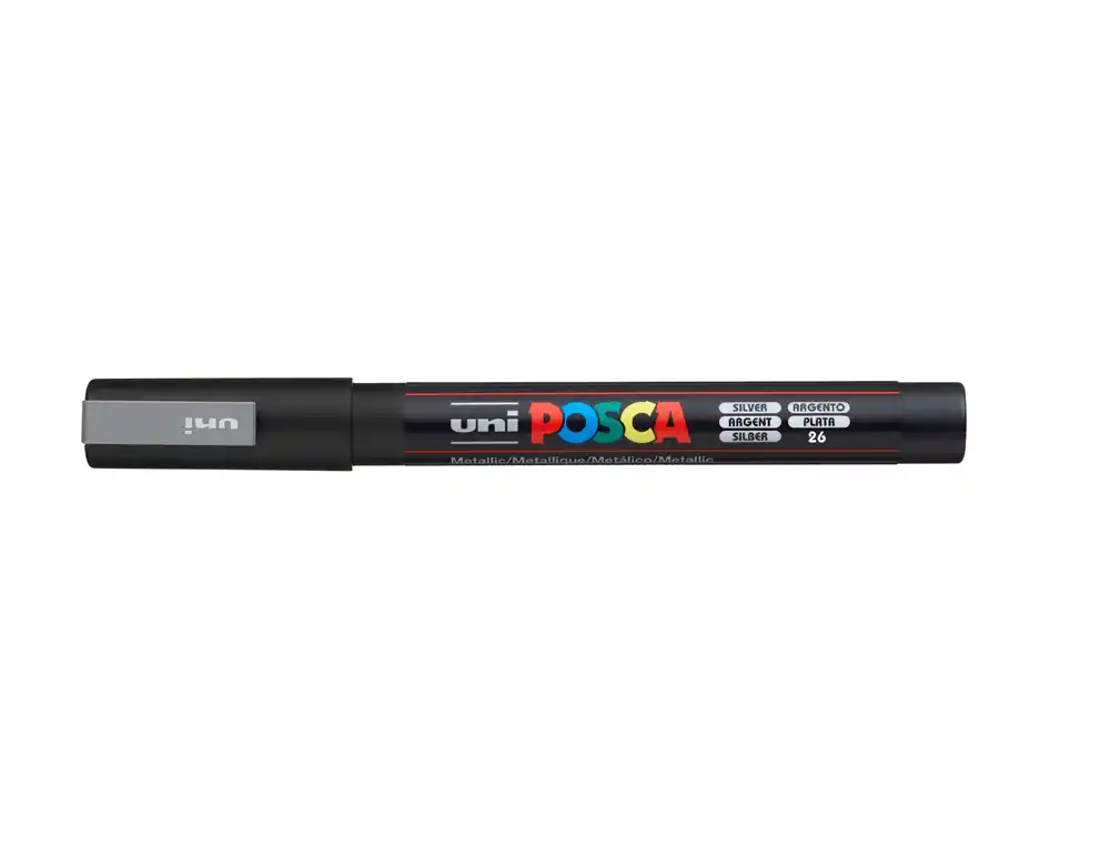 Rotulador uni POSCA 0,9 - 1,3 mm pc-3M plata