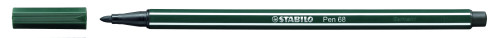 Rotulador punta fibra media 1MM. pen 68 verde tierra STABILO 68/63