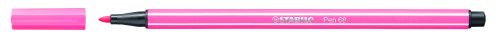 Rotulador punta fibra media 1MM. pen 68 rosa claro STABILO 68/29