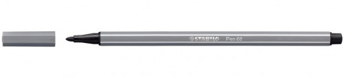 Rotulador punta fibra media 1MM. pen 68 gris oscuro STABILO 68/96