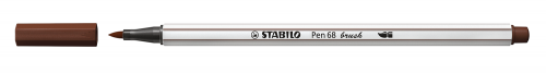 Rotulador punta fibra pincel pen 68 brush marron STABILO 568/45