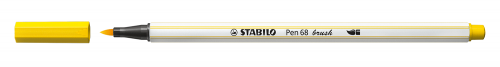 Rotulador punta fibra pincel pen 68 brush amarillo STABILO 568/44