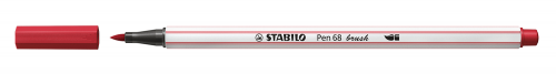 Rotulador punta fibra pincel pen 68 brush rojo oscuro STABILO 568/50