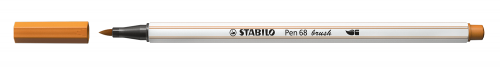 Rotulador punta fibra pincel pen 68 brush ocre oscuro STABILO 568/89