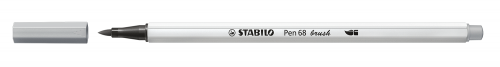 Rotulador punta fibra pincel pen 68 brush gris medio STABILO 568/95