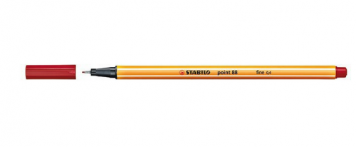 Rotulador punta fina point 88 0.4MM carmesí STABILO 88/50