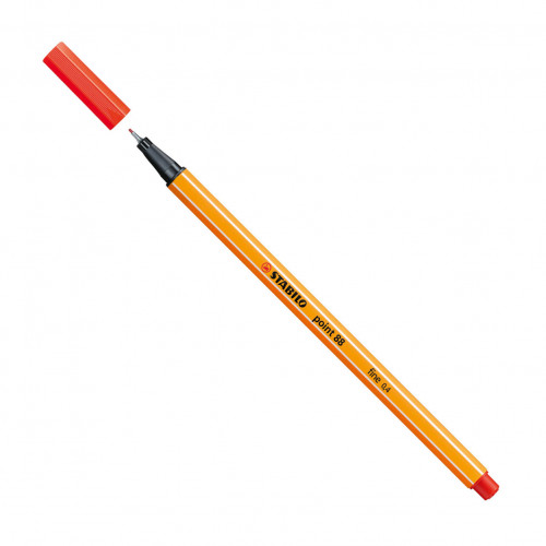 Rotulador punta fina point 88 0.4MM carmín STABILO 88/48