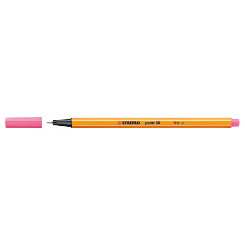 Rotulador punta fina point 88 0.4MM rosa claro STABILO 88/29