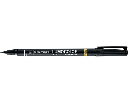 Marcador lumocolor permanente punta superfina 0,4MM. negro STAEDTLER 313-9