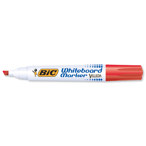 Marcador para pizarra blanca 1751 tinta a base de alcohol trazo 3-5,5MM. rojo VELLEDA 904948