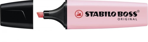 Marcador.fluorescente boss trazo 2/5MM. rosa pastel STABILO 70/129