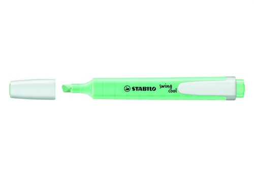 Marcador fluorescente swing cool pastel trazo 1/4MM. menta STABILO 275/116-8