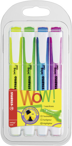 Estuche 4 uds STABILO swing cool-STABILO 275/4