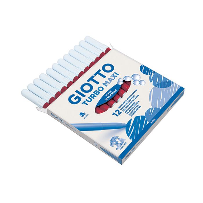 Rotulador GIOTTO turbomaxi rojo caja 12UD