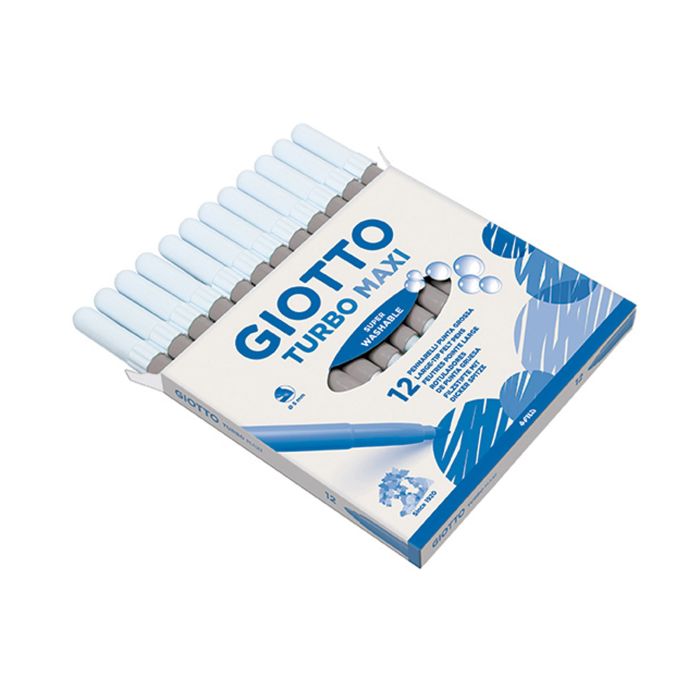 Rotulador GIOTTO turbomaxi gris caja 12UD