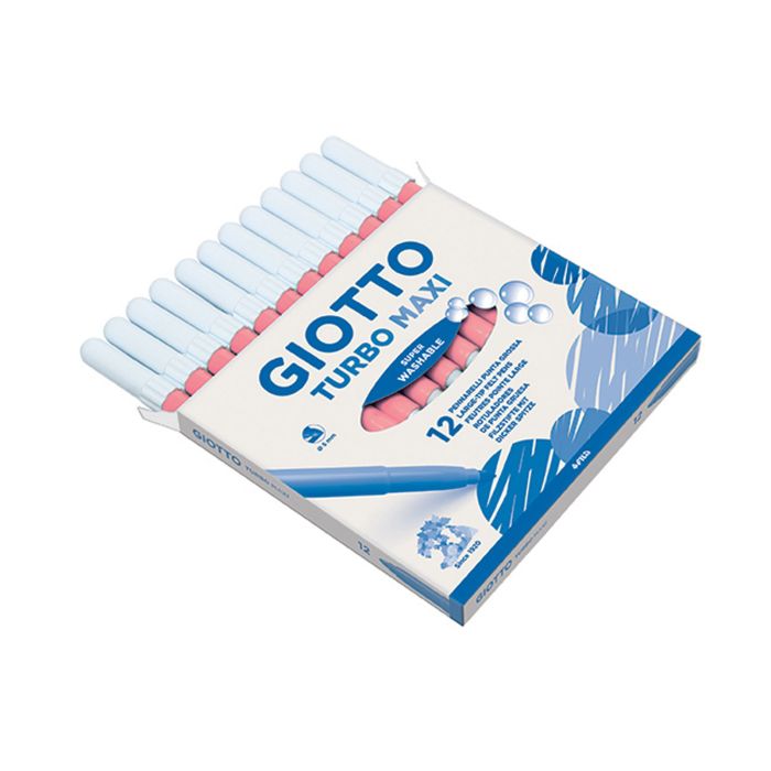 Rotulador GIOTTO turbomaxi rosa caja 12UD