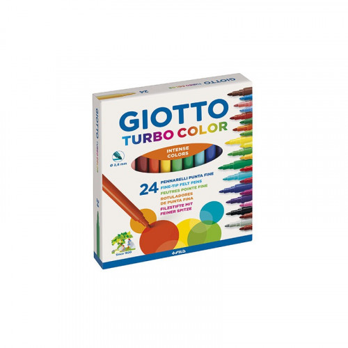 Estuche 24 rotuladores turbo color GIOTTO F417000