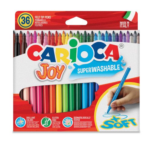 Caja 36 rotuladores colores joy CARIOCA 40616