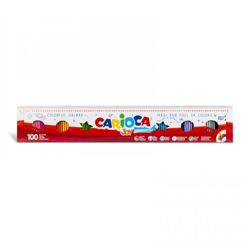 Estuche 100 rotuladores joy 1 metro 100 uds CARIOCA 41019