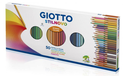 GIOTTO stilnovo caja 50 lapiceros + sacapuntas GIOTTO F257300