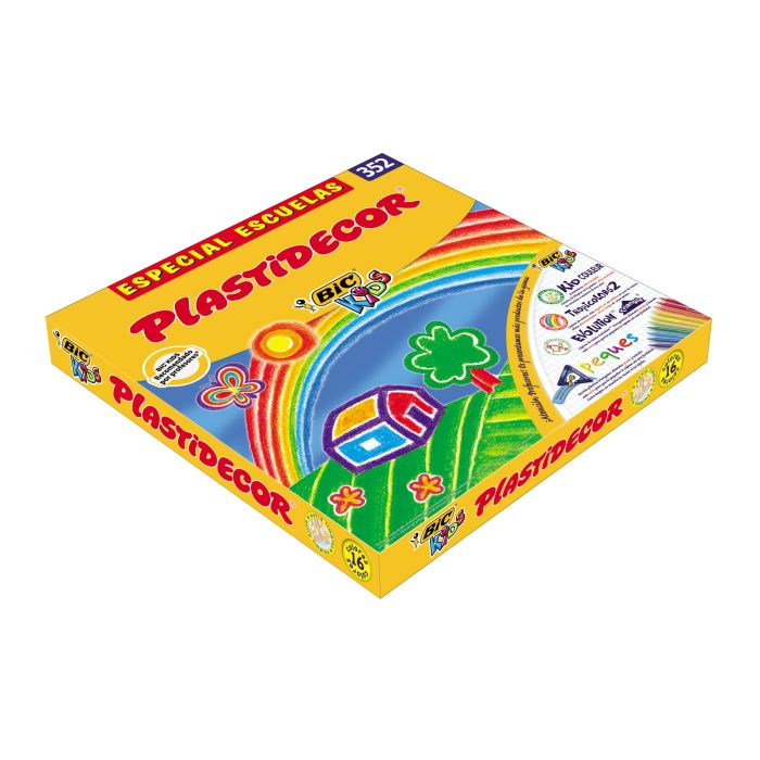 Lapiz cera bic PLASTIDECOR school pack 352UD