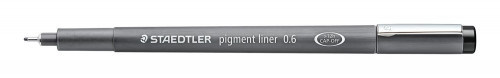 Rotulador calibrado pigment liner 308, 0,6MM, negro STAEDTLER 308 06-9