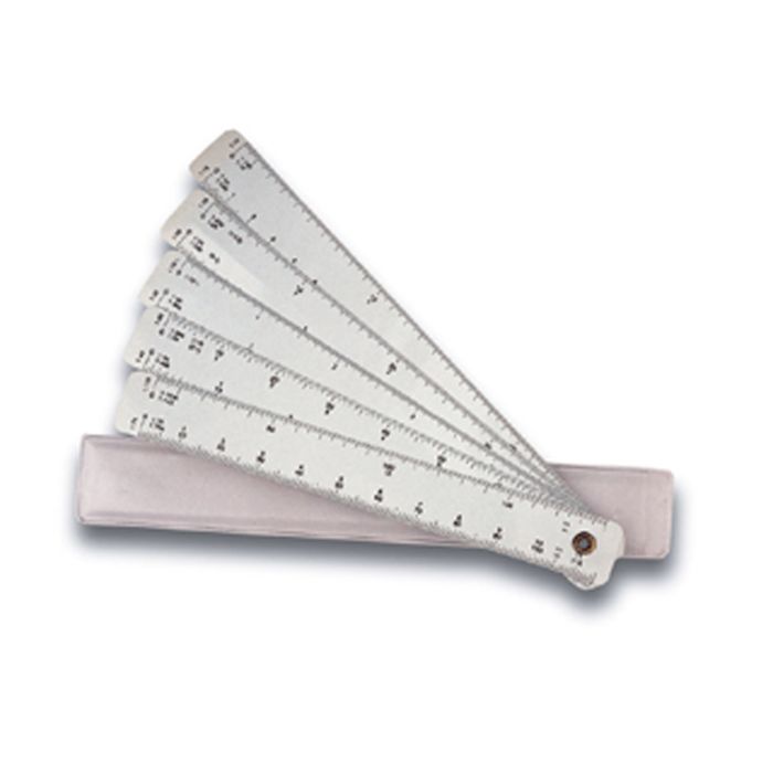 Escalimetro DFH abanico 10 escalas 18CM